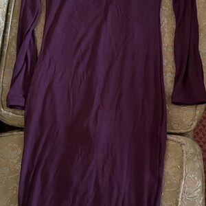 Popilush slimming bodycon dress!Elegant Purple Long Sleeve Dress